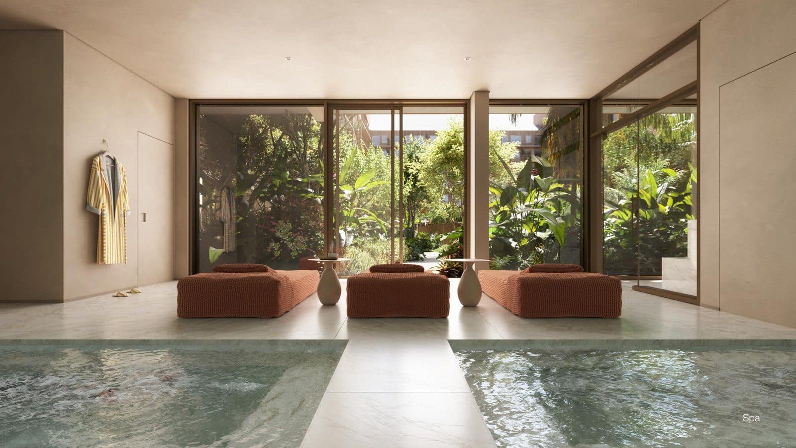 Piscina aquecida e spa